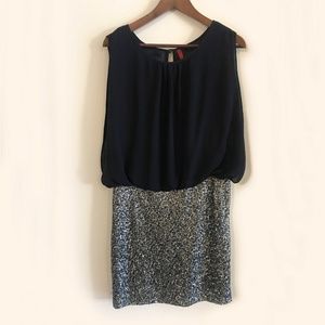 5/48 Navy Sequin Mini Dress US 4